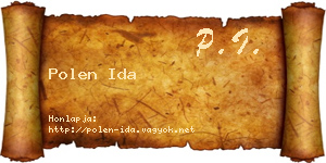 Polen Ida névjegykártya